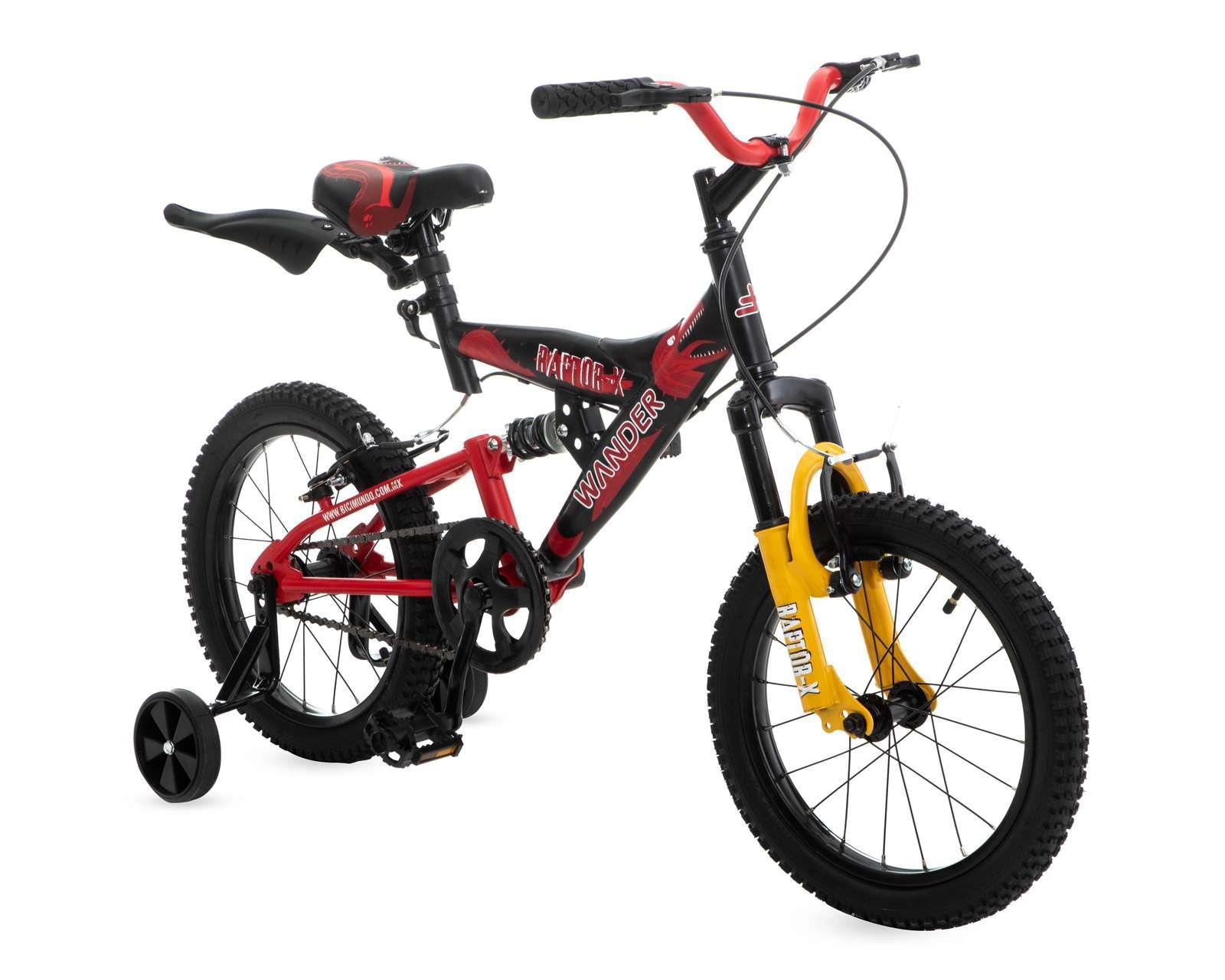 Foto 2 pulgar | Bicicleta Infantil Wander Raptor 16" Negra