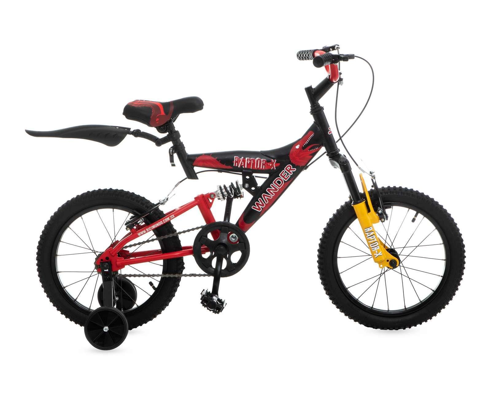 Foto 3 pulgar | Bicicleta Infantil Wander Raptor 16" Negra