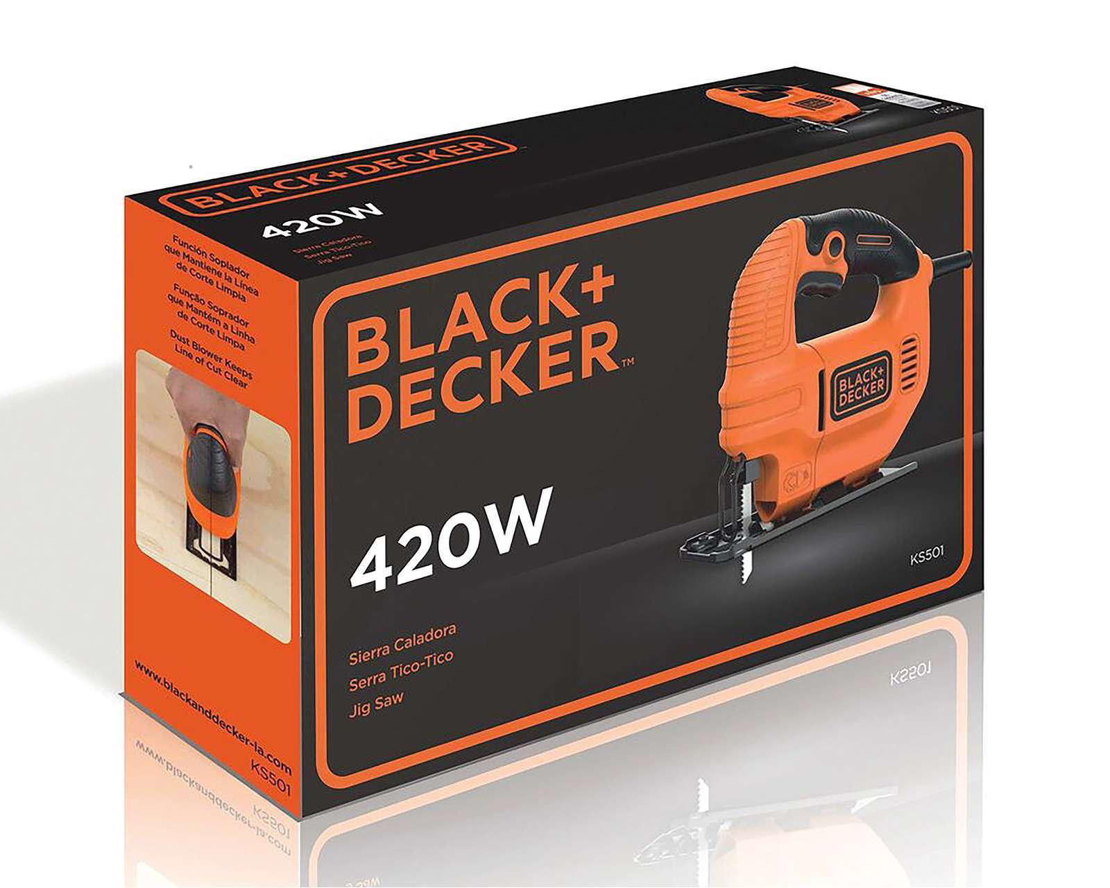 Foto 8 pulgar | Caladora Black+Decker KS501-B3 420 W