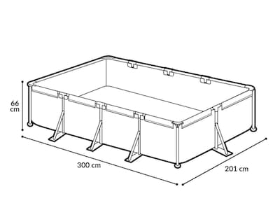 Foto 6 | Alberca Rectangular Bestway 3300 L 300 x 201 x 66 cm
