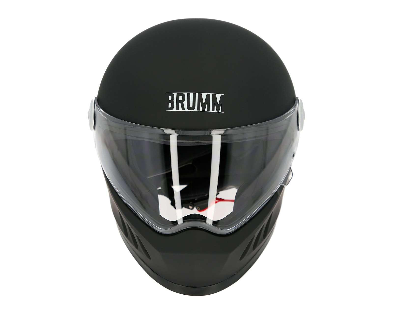 Foto 7 pulgar | Casco para Motociclista Brumm Grande Negro