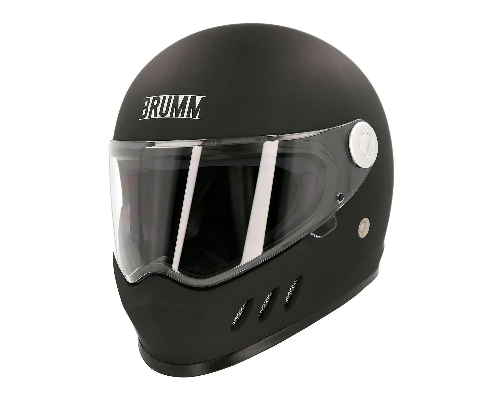 Casco para Motociclista Brumm Mediano Negro