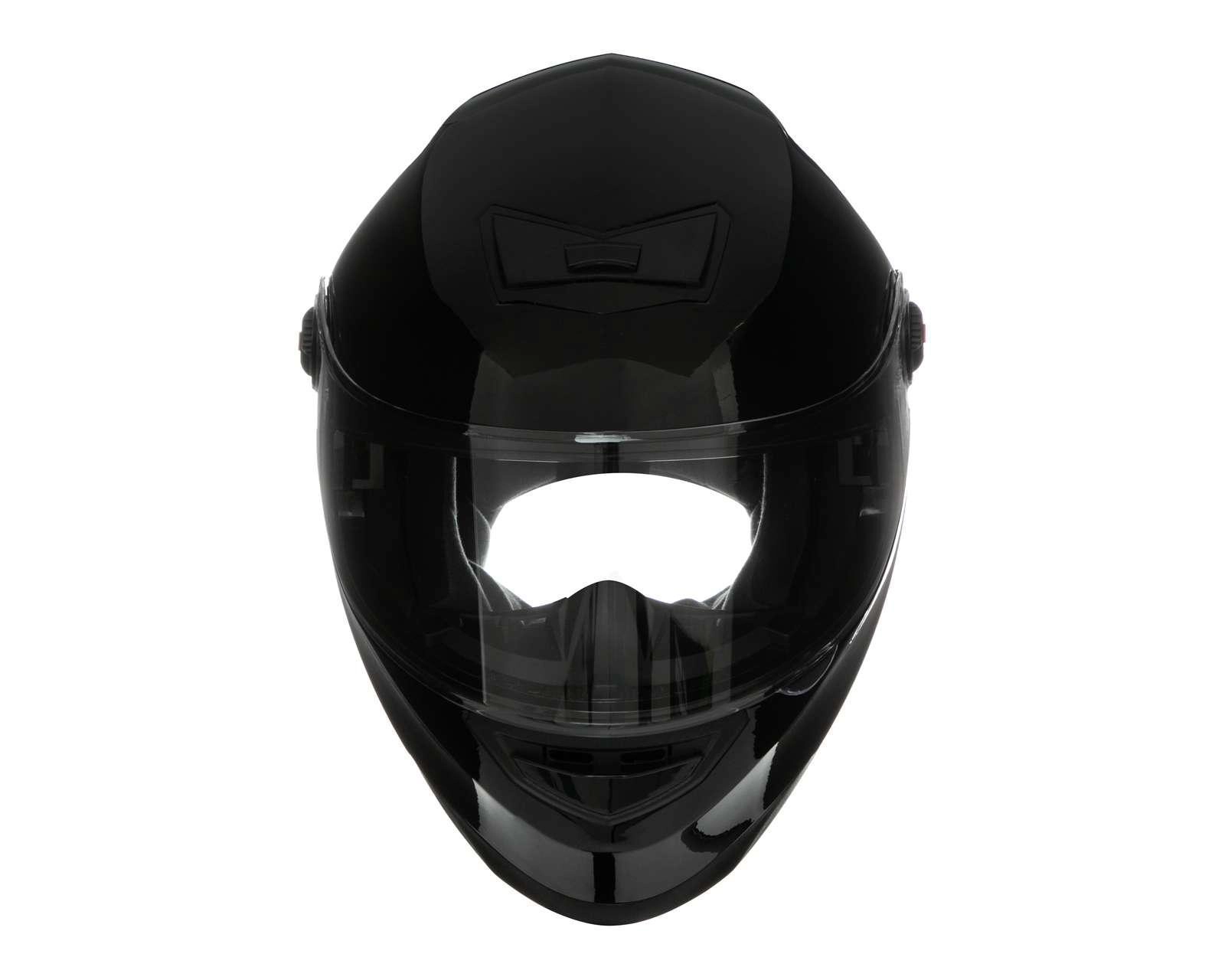 Foto 7 pulgar | Casco para Motociclista Sleek Extragrande Visor Doble Negro