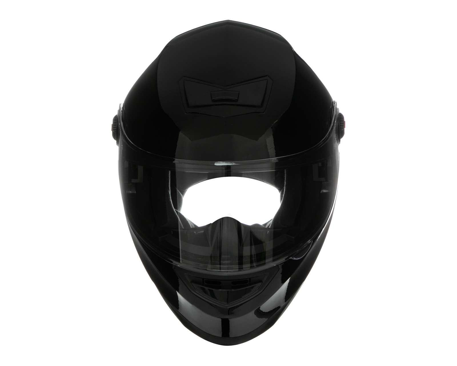 Foto 7 pulgar | Casco para Motociclista Sleek Grande Visor Doble Negro