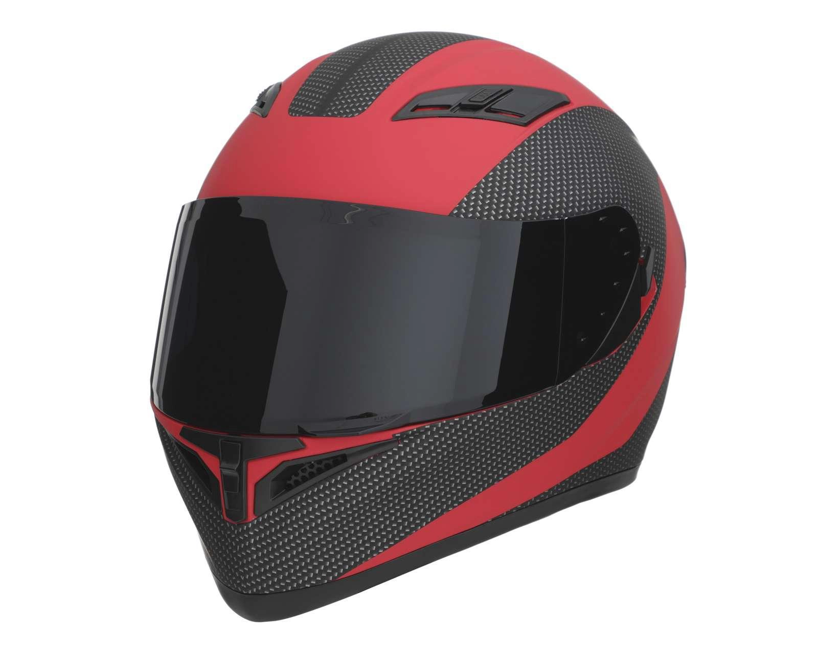 Foto 2 pulgar | Casco para Motociclista Brumm Mediano Rojo