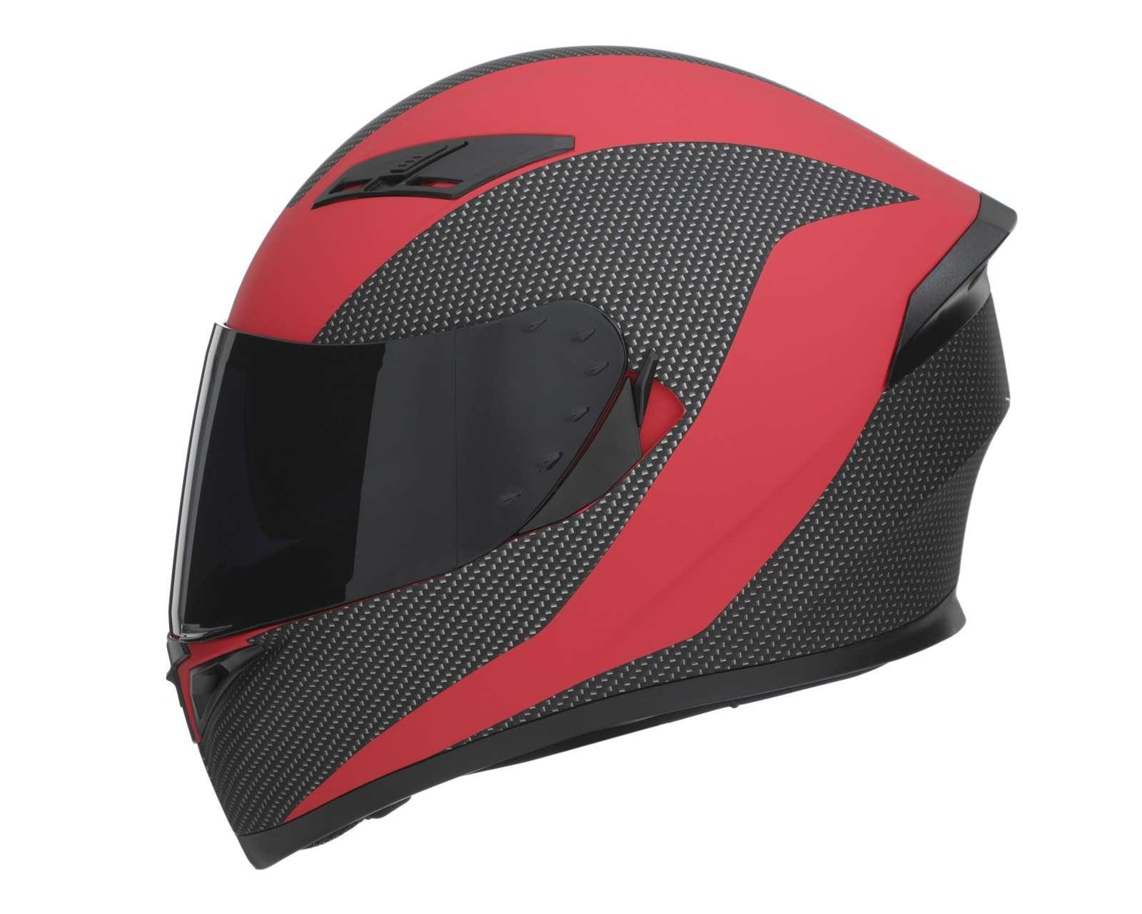 Foto 3 pulgar | Casco para Motociclista Brumm Mediano Rojo