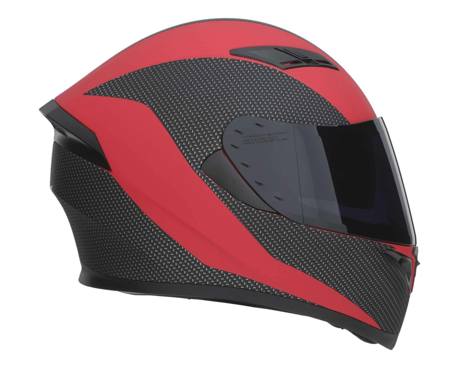 Foto 6 pulgar | Casco para Motociclista Brumm Mediano Rojo