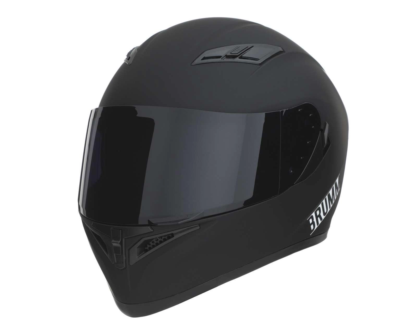 Foto 2 pulgar | Casco para Motociclista Brumm Grande Negro