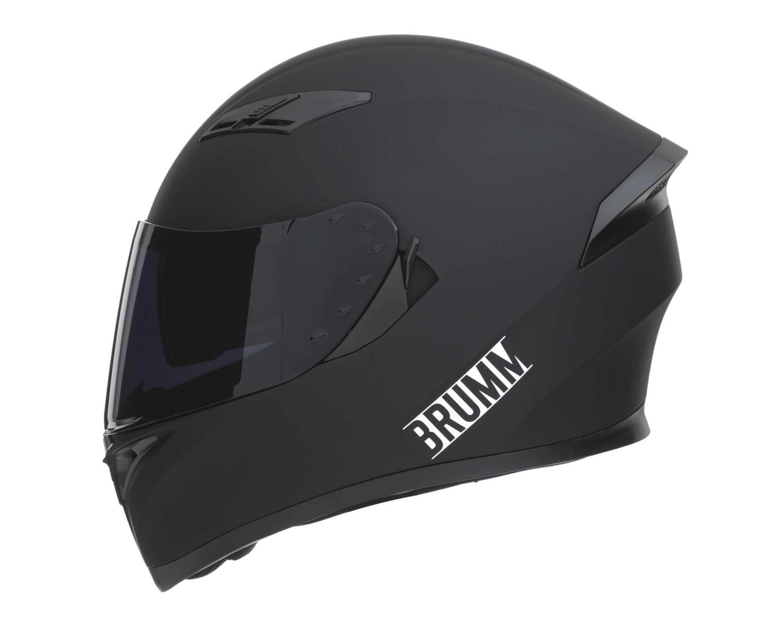 Foto 3 pulgar | Casco para Motociclista Brumm Grande Negro