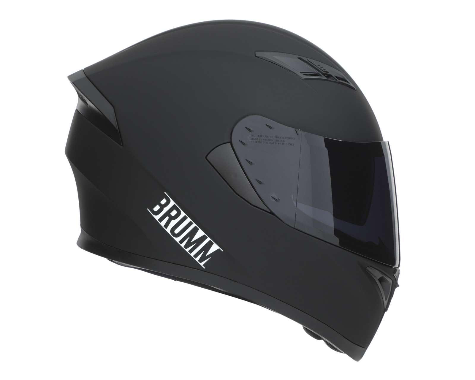 Foto 6 pulgar | Casco para Motociclista Brumm Grande Negro