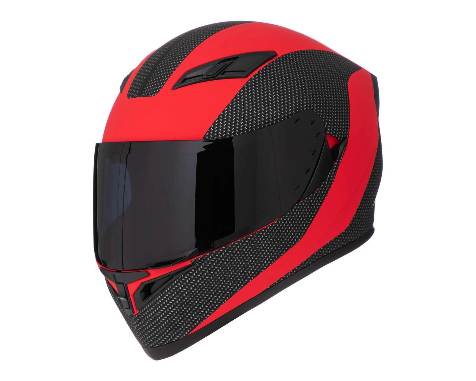 Foto 2 pulgar | Casco para Motociclista Brumm Extragrande Rojo