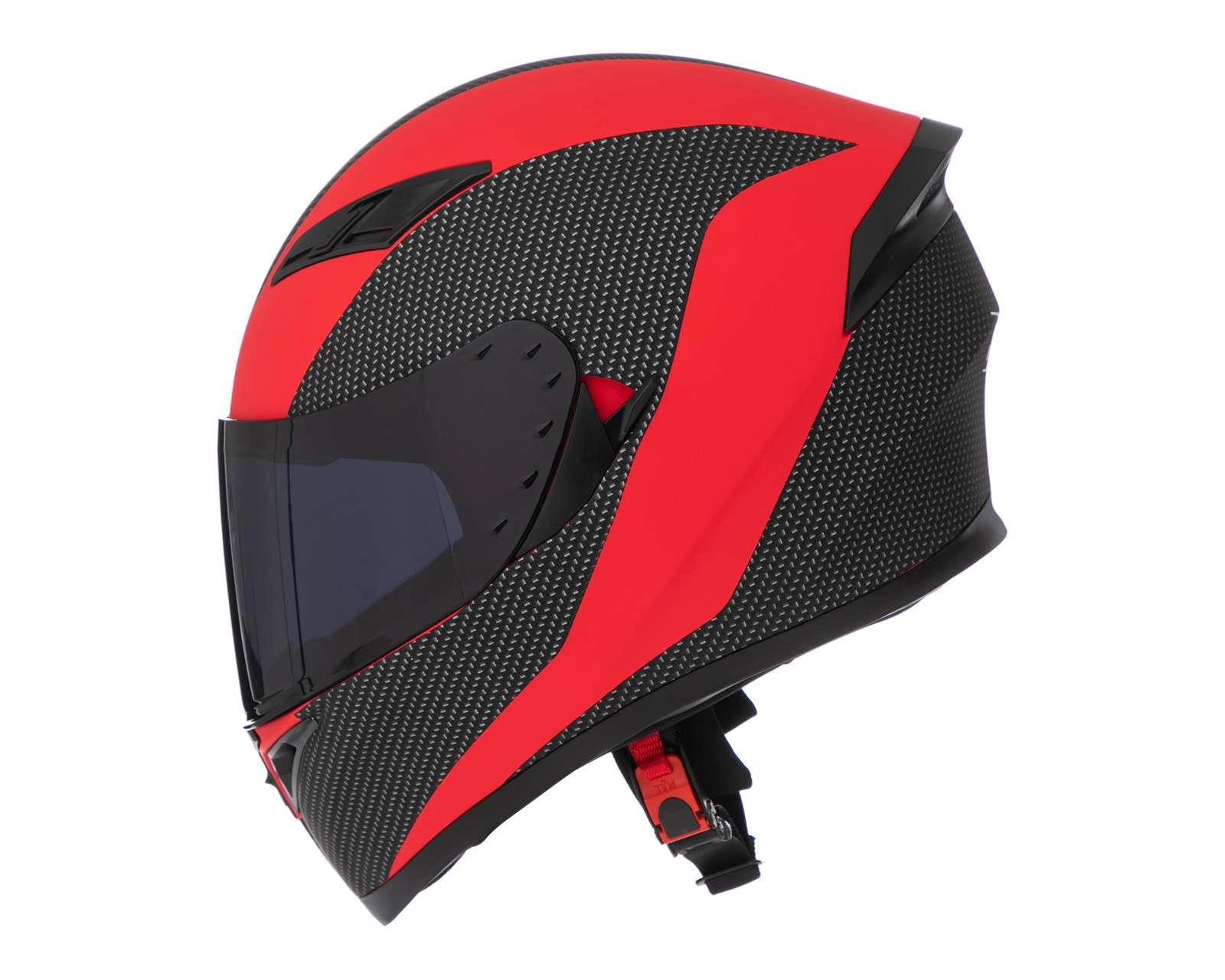 Foto 3 pulgar | Casco para Motociclista Brumm Extragrande Rojo