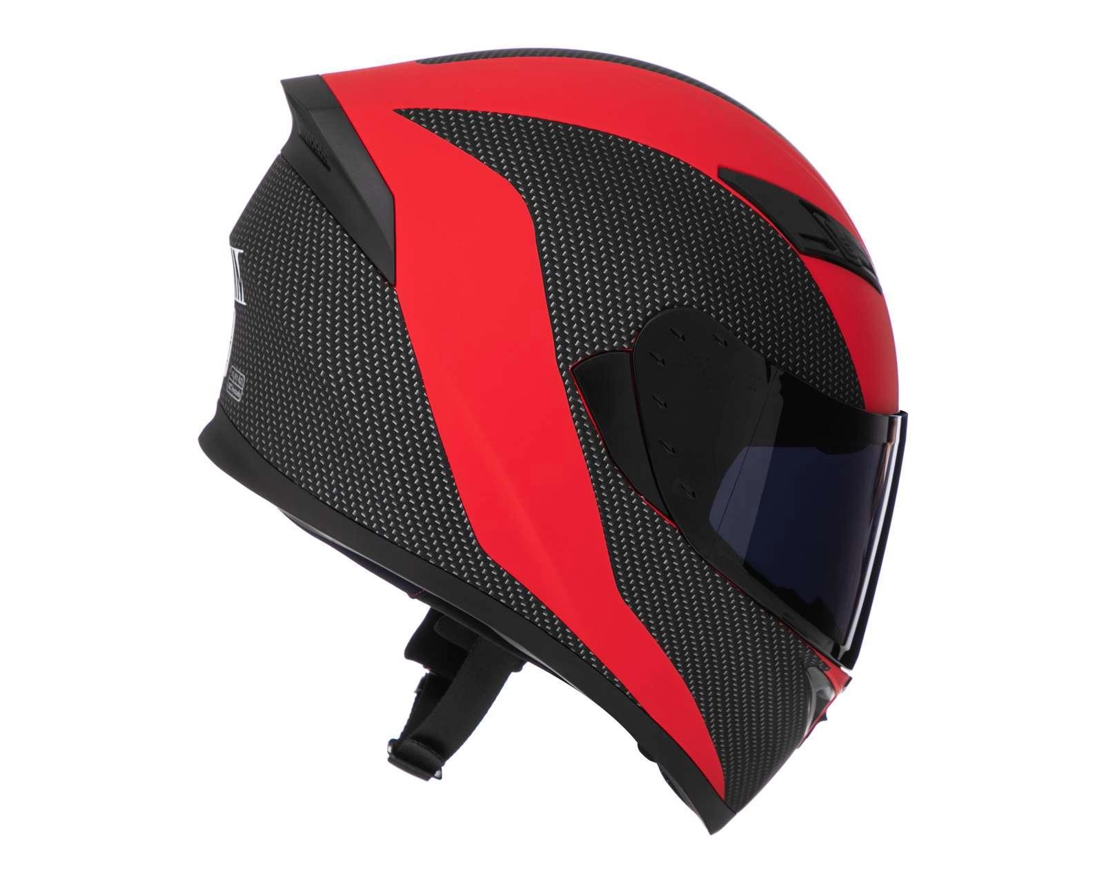 Foto 6 pulgar | Casco para Motociclista Brumm Extragrande Rojo