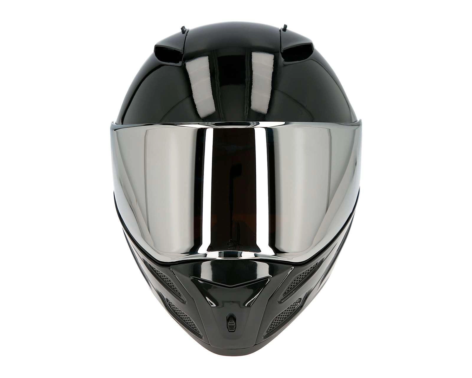 Foto 7 pulgar | Casco para Motociclista Brumm Extragrande Negro