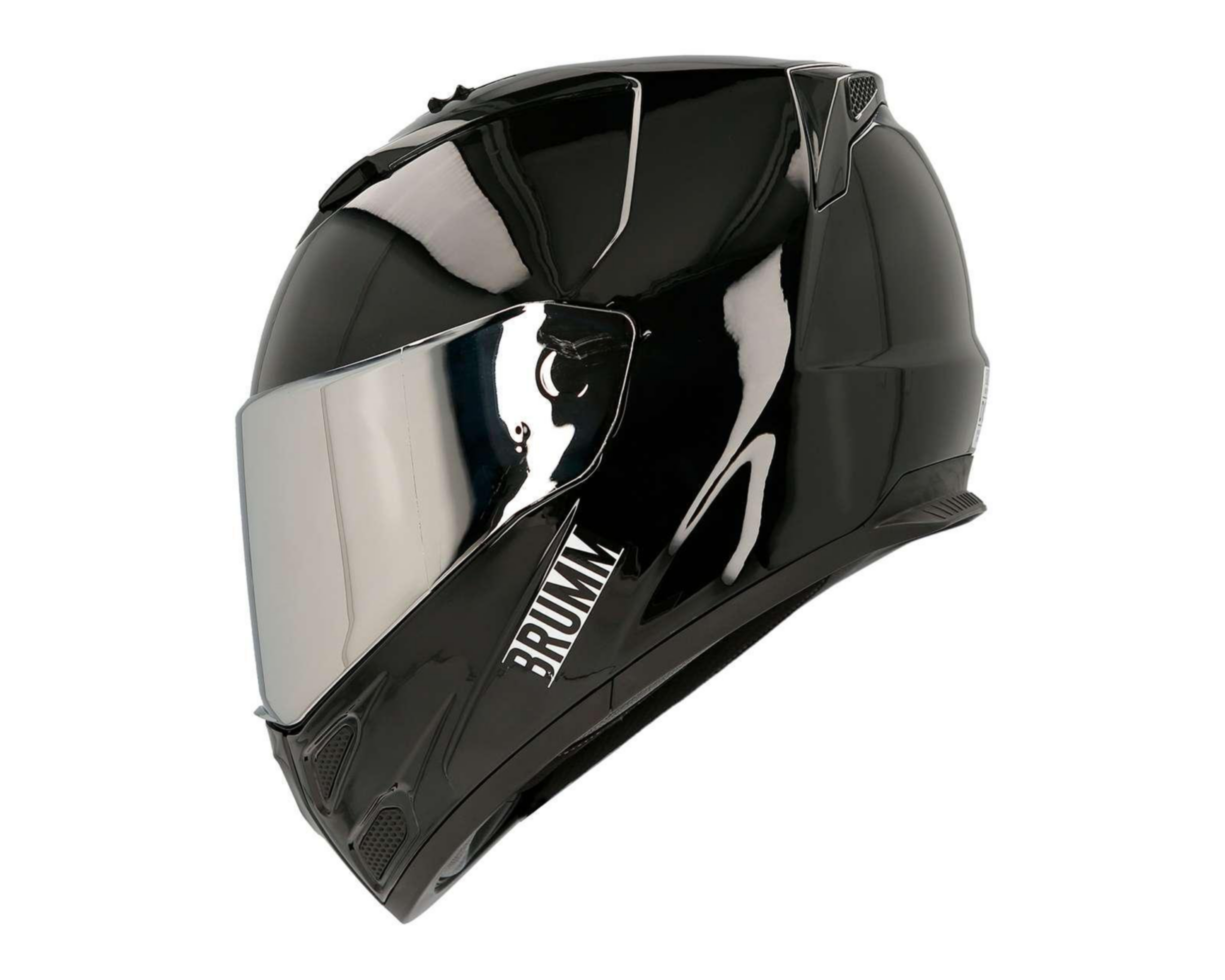 Foto 3 pulgar | Casco para Motociclista Brumm Grande Negro