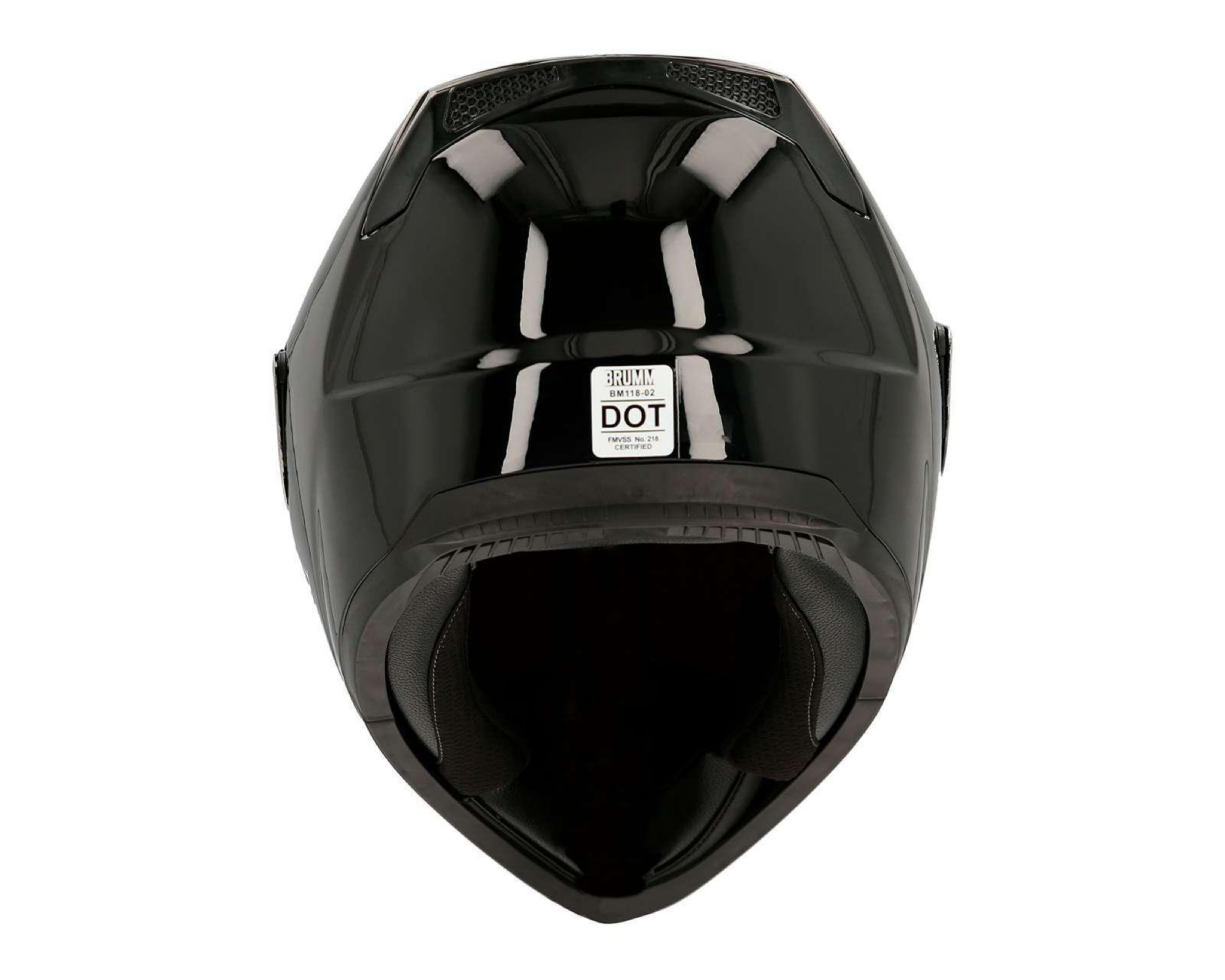 Foto 5 pulgar | Casco para Motociclista Brumm Grande Negro