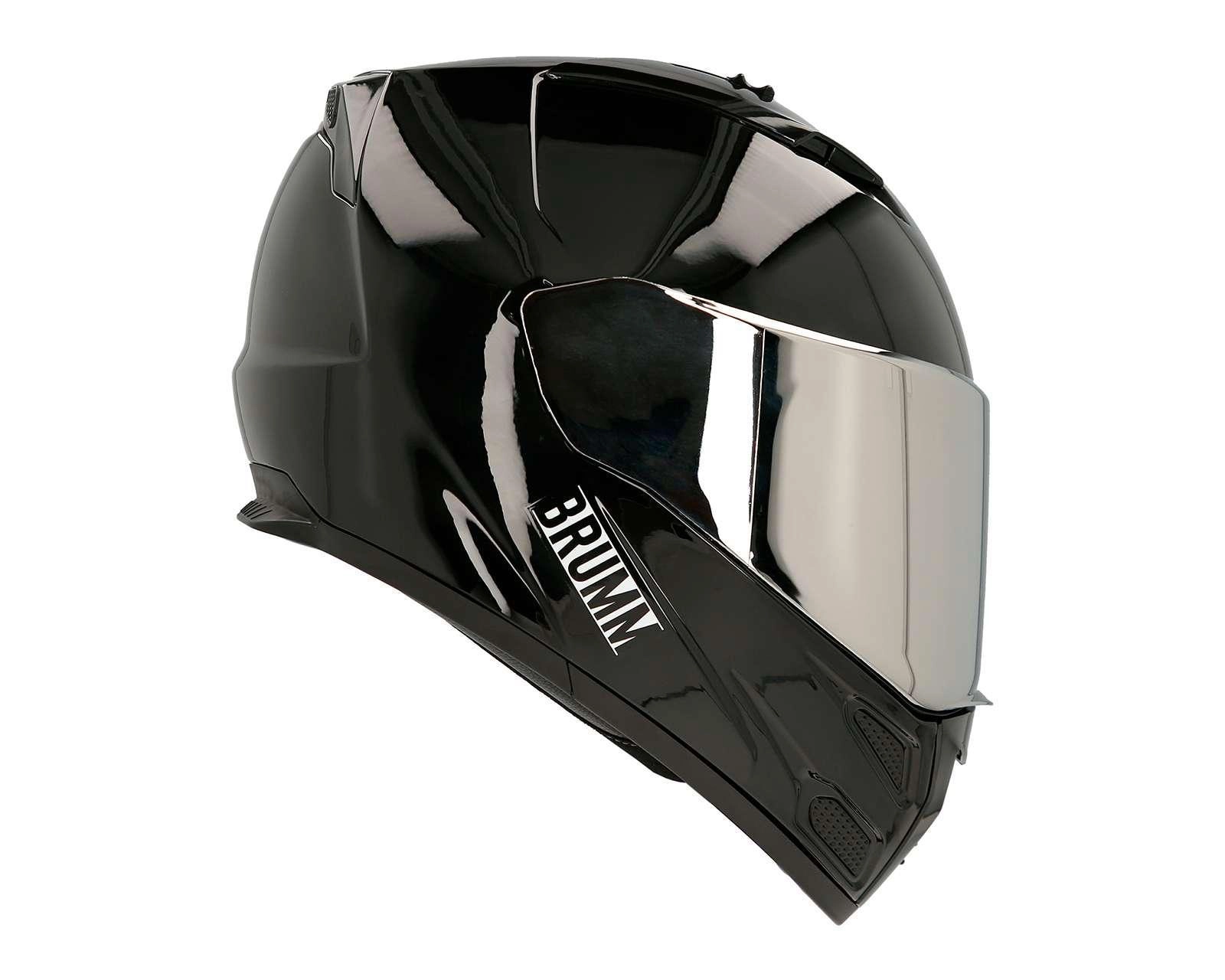 Foto 5 | Casco para Motociclista Brumm Mediano Negro