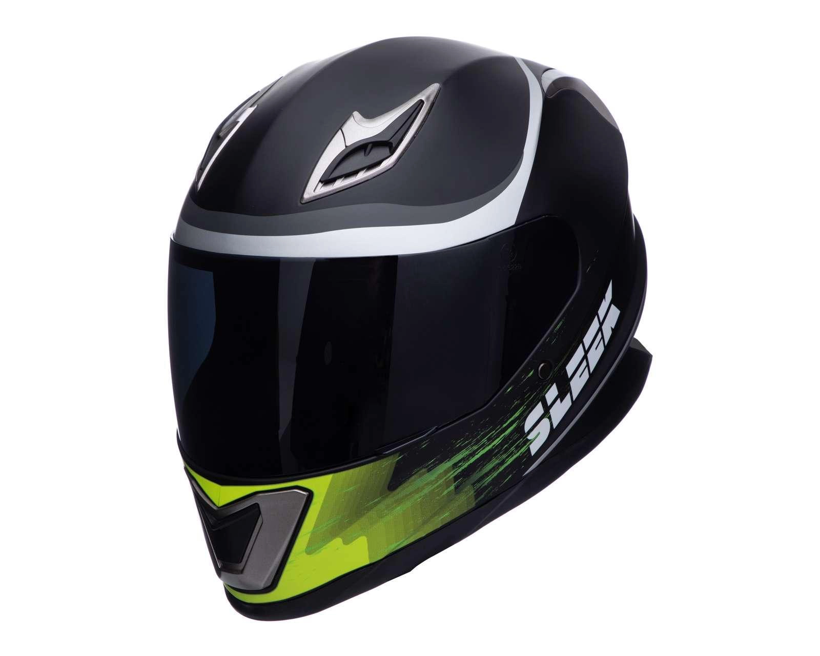 Casco para Motociclista Sleek Extragrande Verde