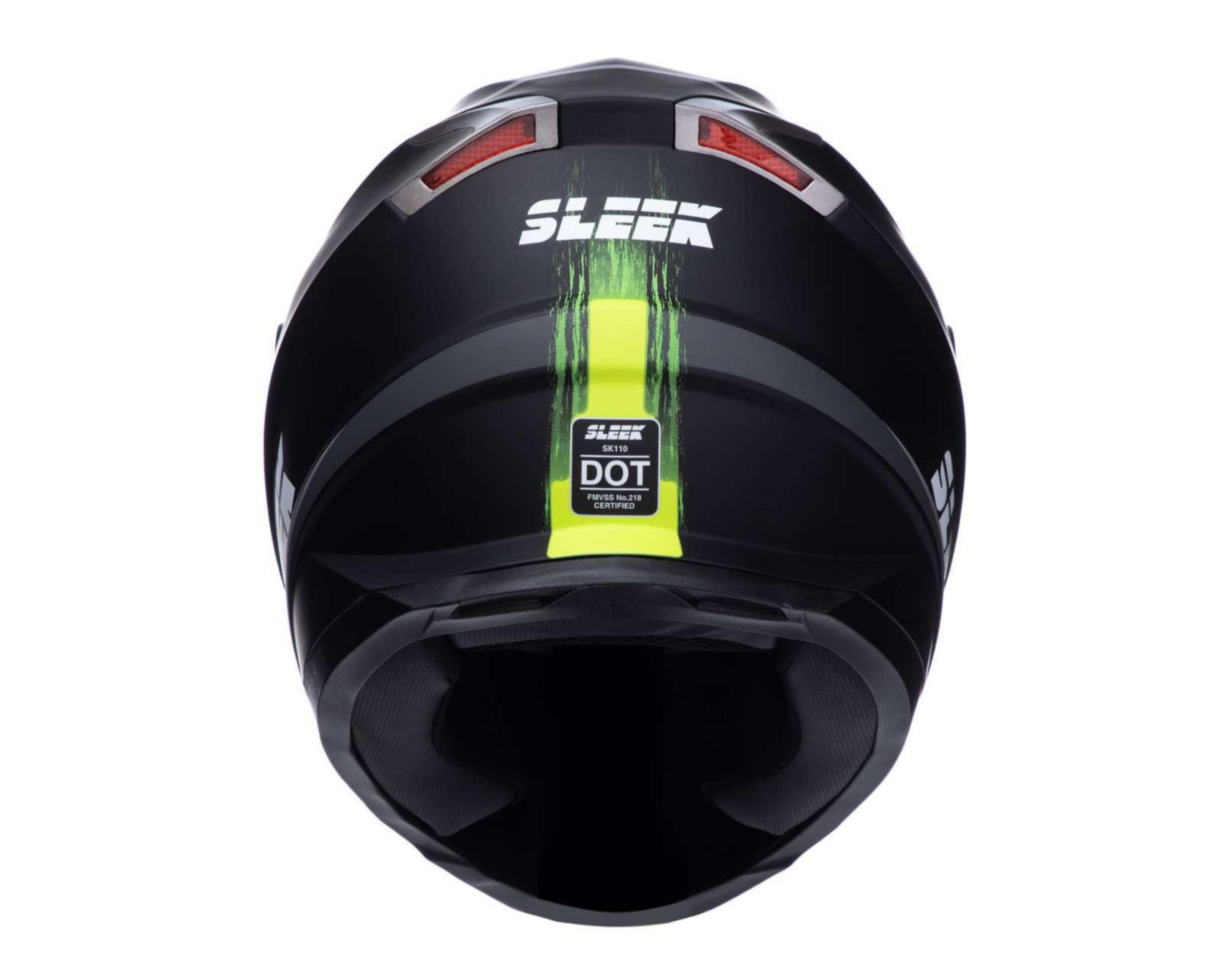 Foto 5 pulgar | Casco para Motociclista Sleek Extragrande Verde