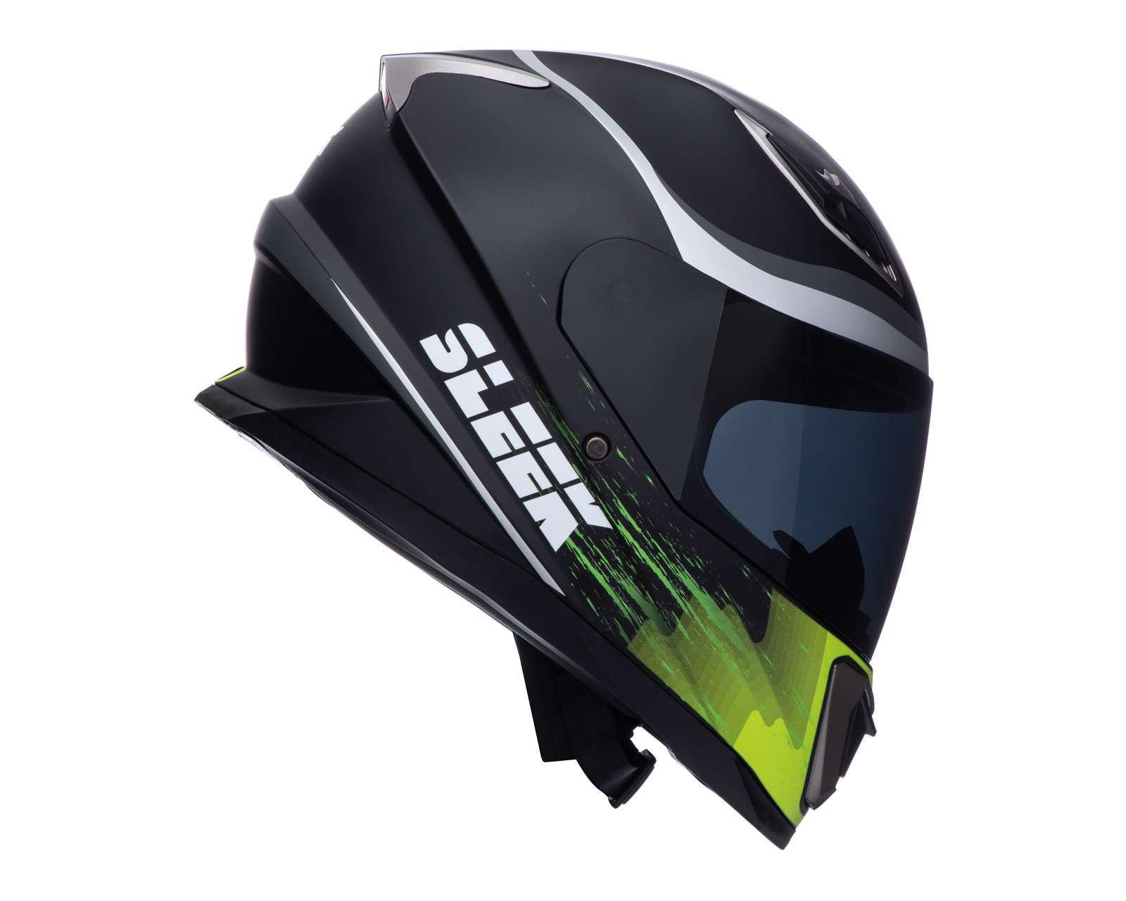 Foto 6 pulgar | Casco para Motociclista Sleek Grande Verde