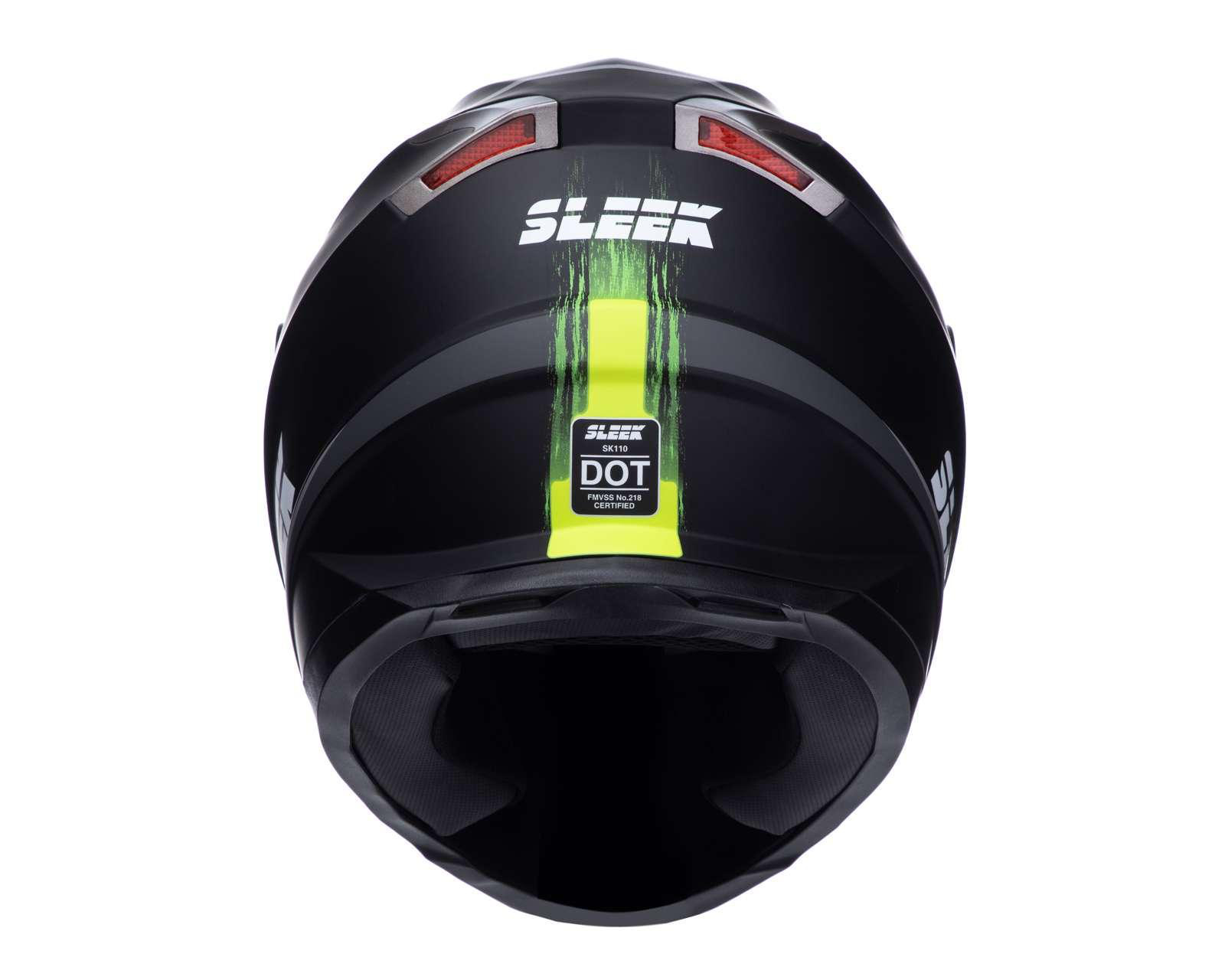 Foto 5 pulgar | Casco para Motociclista Sleek Mediano Verde