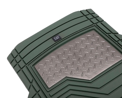 Foto 4 | Tapete para Auto CAT CAMT-2314-GN Verde 4 Piezas