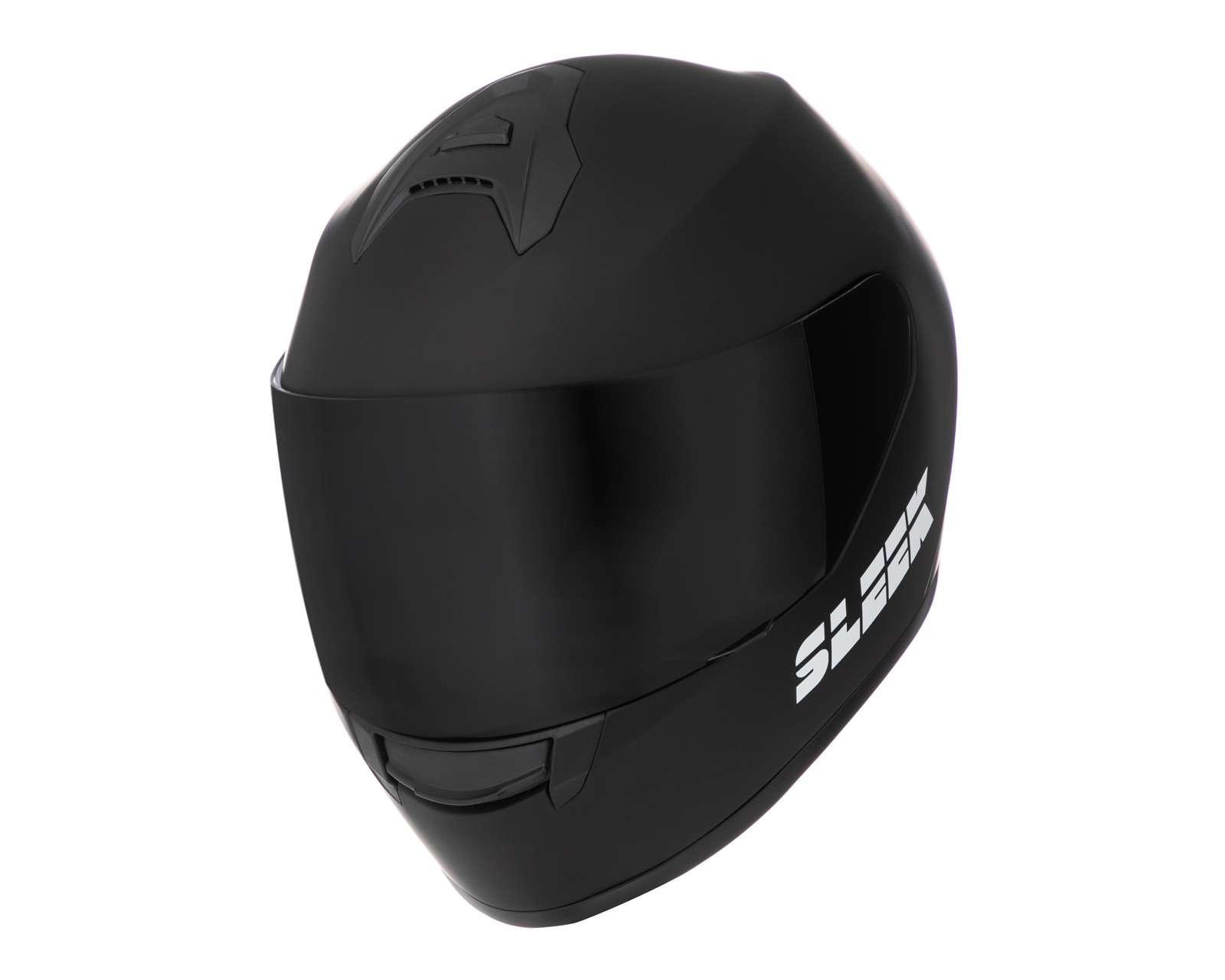 Foto 2 pulgar | Casco para Motociclista Sleek Extragrande Negro