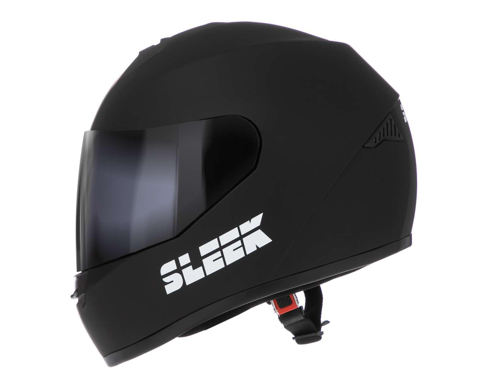 Foto 3 pulgar | Casco para Motociclista Sleek Extragrande Negro