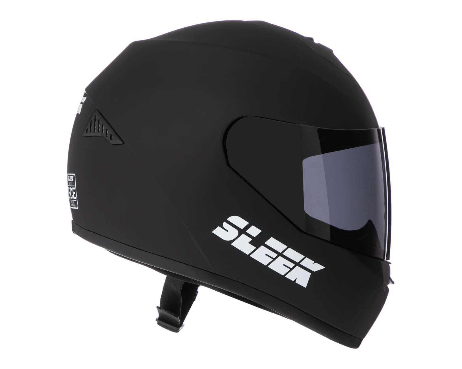 Foto 6 pulgar | Casco para Motociclista Sleek Extragrande Negro