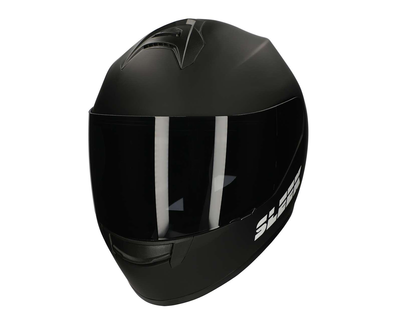 Casco para Motociclista Sleek Mediano Negro