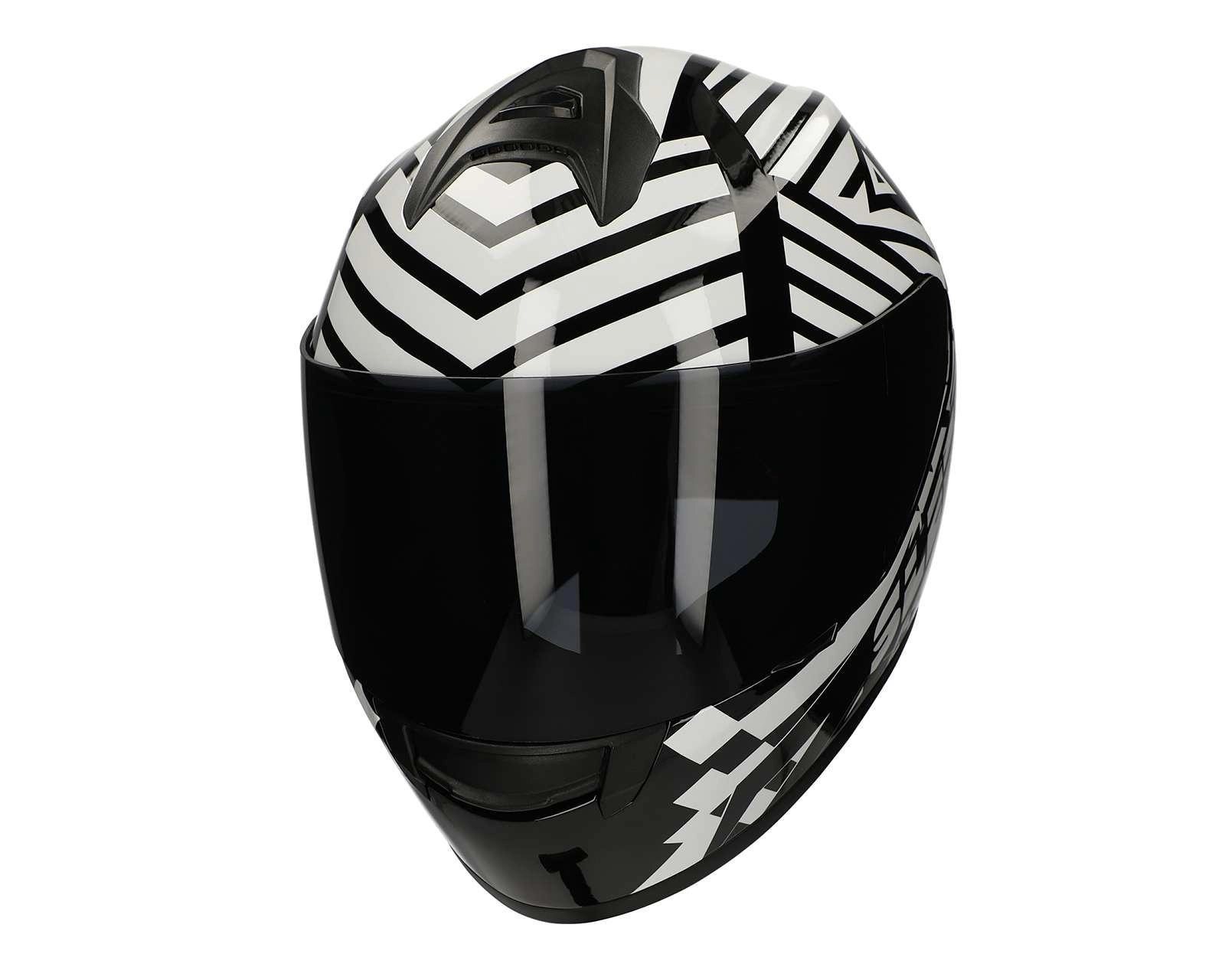 Foto 2 pulgar | Casco para Motociclista Sleek Extragrande Negro