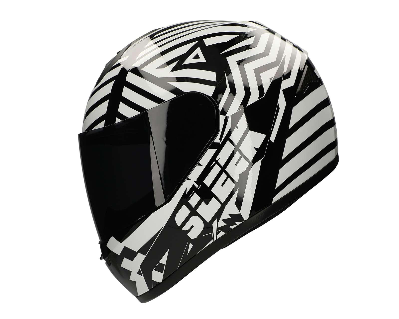 Foto 3 pulgar | Casco para Motociclista Sleek Extragrande Negro