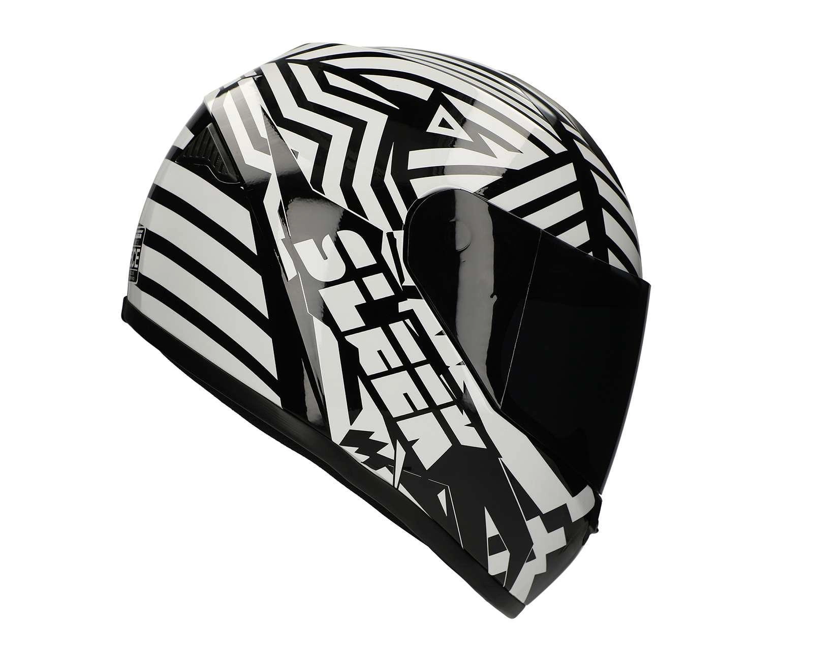 Foto 6 pulgar | Casco para Motociclista Sleek Extragrande Negro