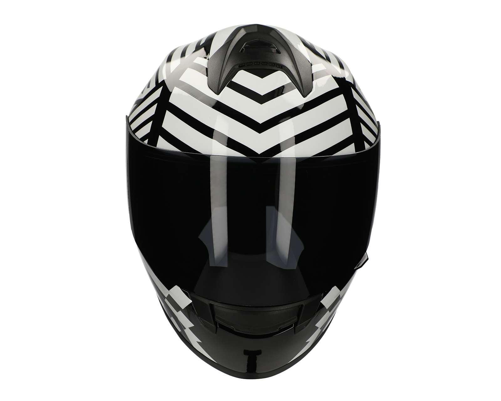 Foto 7 pulgar | Casco para Motociclista Sleek Extragrande Negro