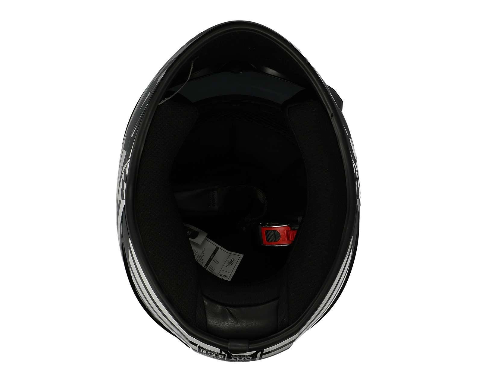 Foto 8 pulgar | Casco para Motociclista Sleek Extragrande Negro