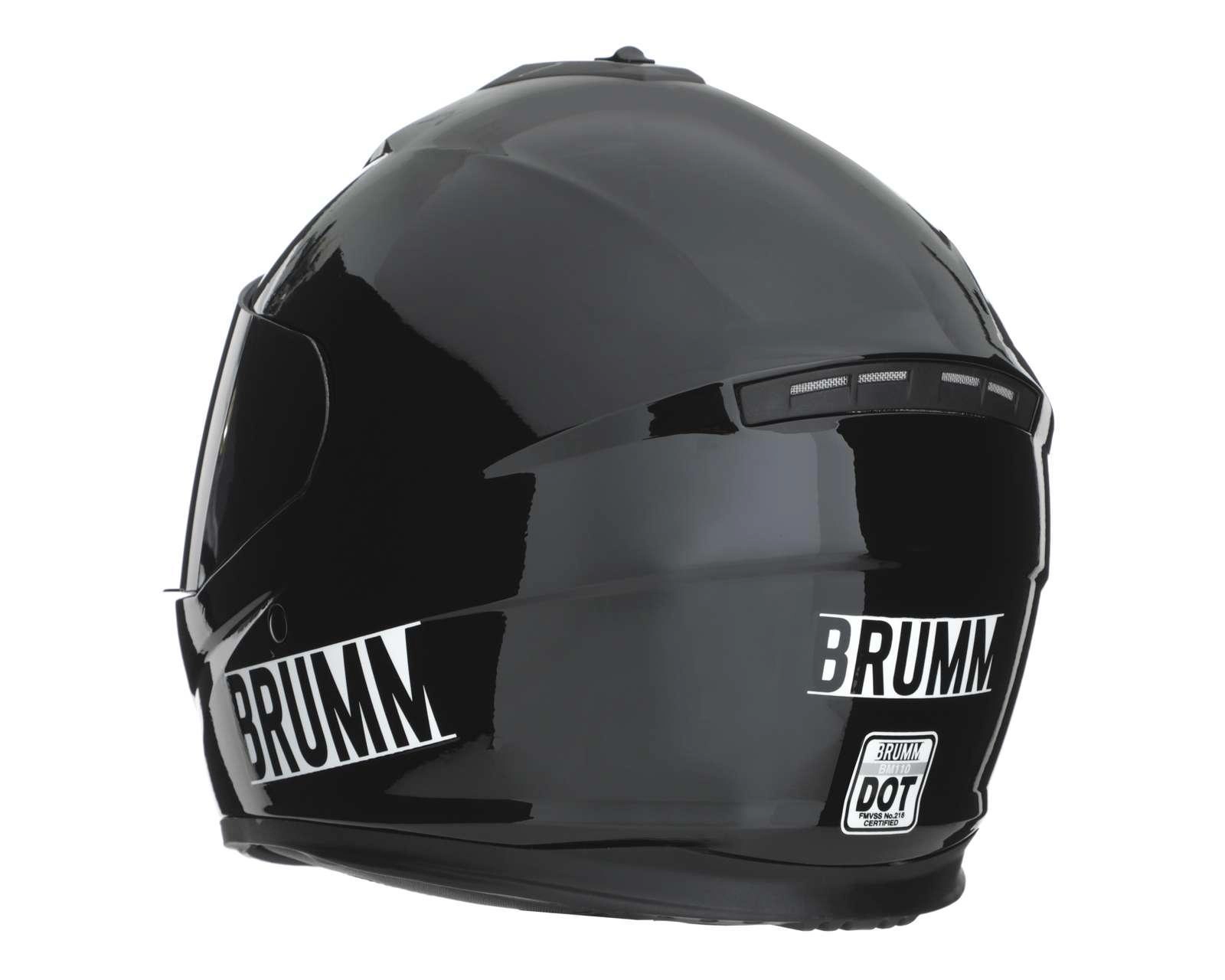 Foto 3 | Casco para Motociclista Brumm Grande Negro