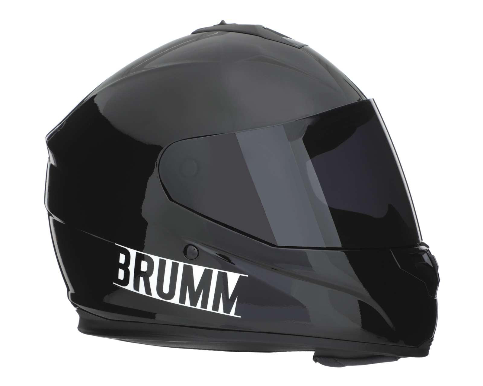 Foto 6 pulgar | Casco para Motociclista Brumm Grande Negro