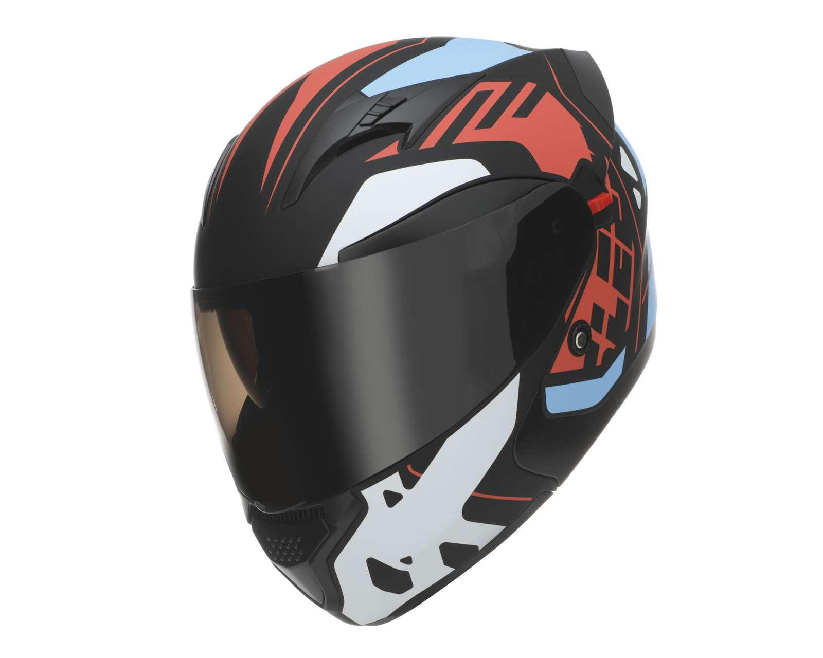 Foto 2 pulgar | Casco para Motociclista Sleek Mediano Anaranjado