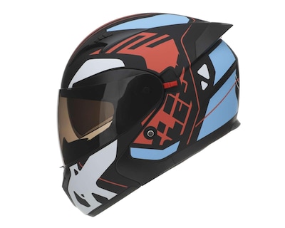 Foto 2 | Casco para Motociclista Sleek Mediano Anaranjado