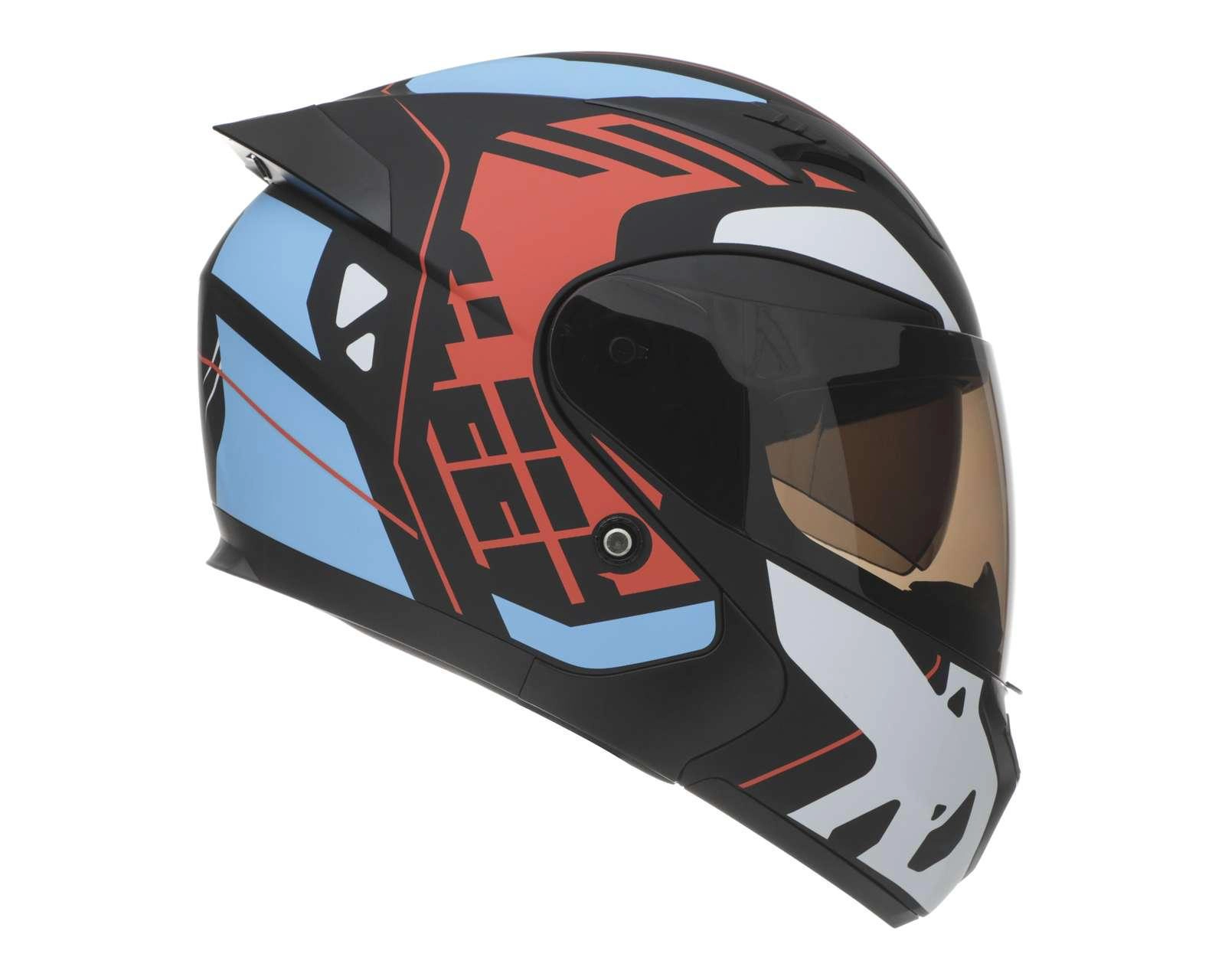 Foto 5 | Casco para Motociclista Sleek Mediano Anaranjado