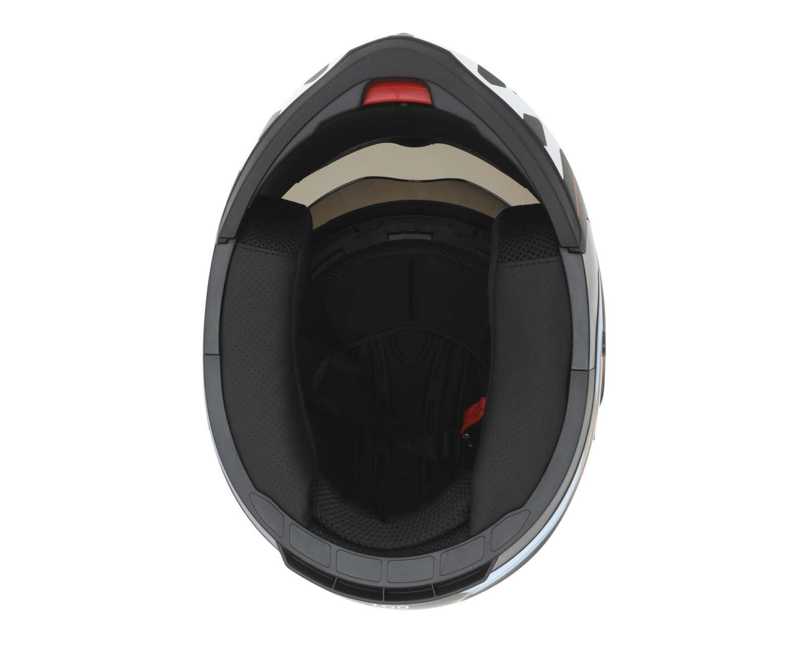 Foto 8 pulgar | Casco para Motociclista Sleek Mediano Anaranjado