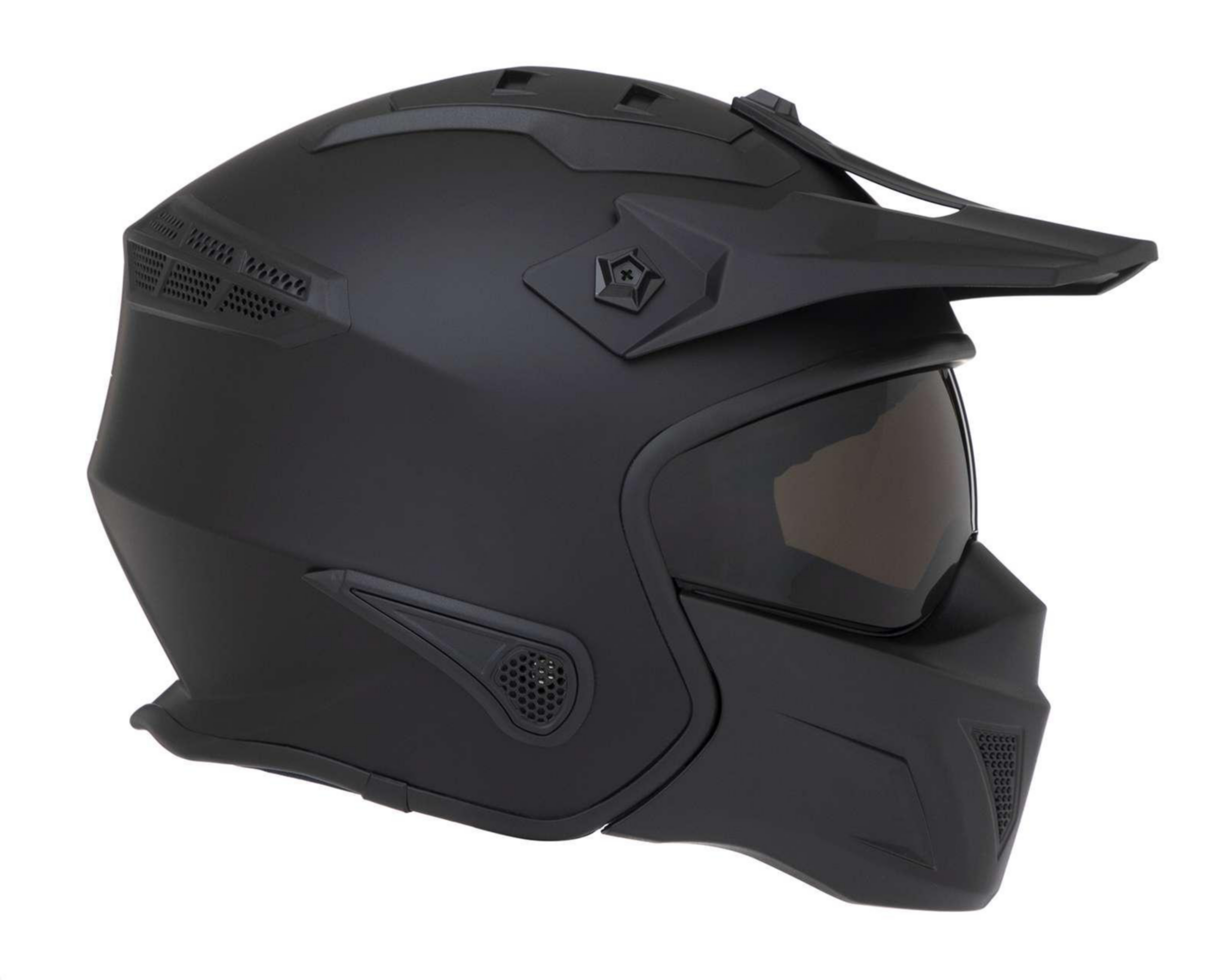 Foto 5 pulgar | Casco para Motociclista Brumm Extragrande Negro