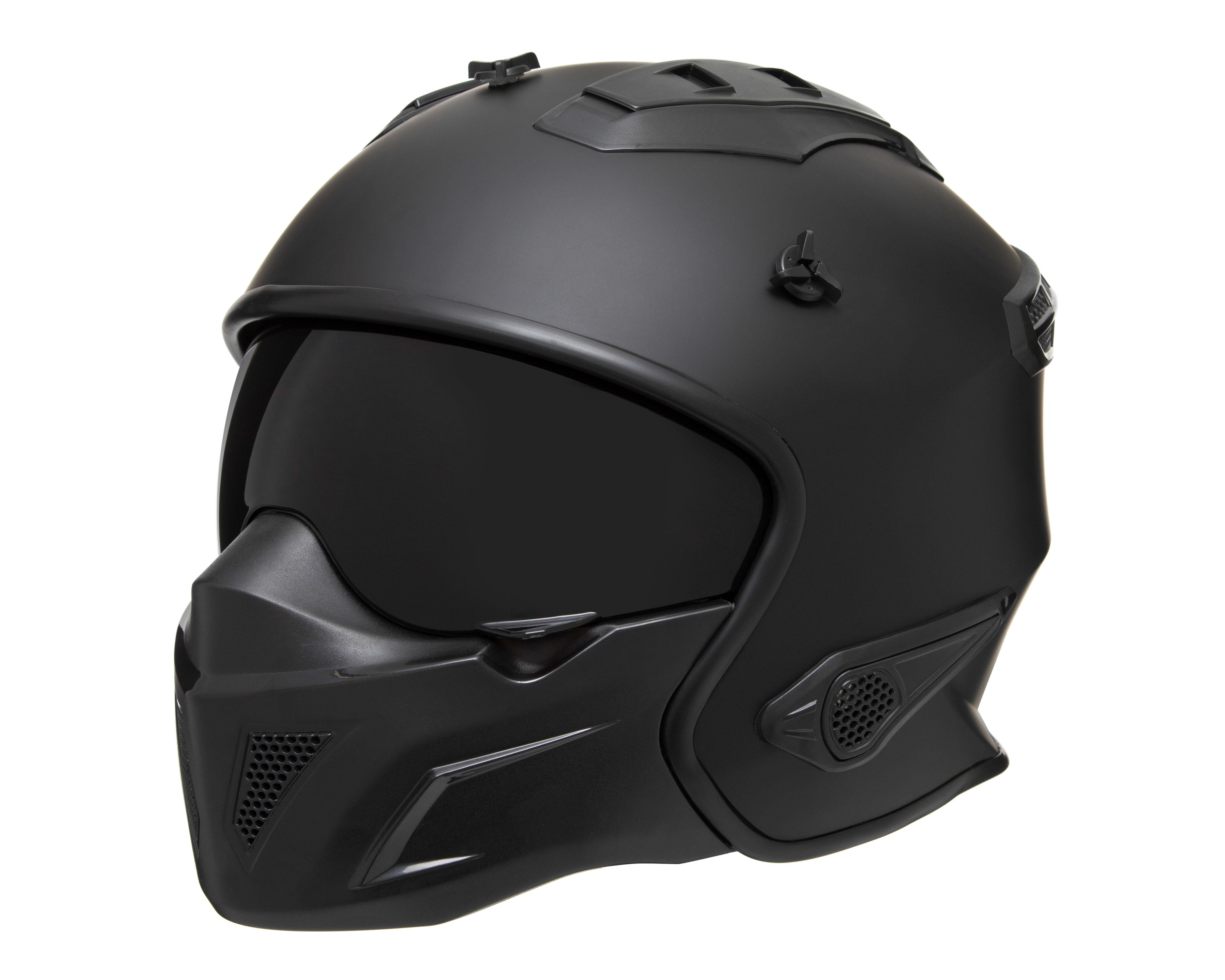 Foto 8 | Casco para Motociclista Brumm Extragrande Negro