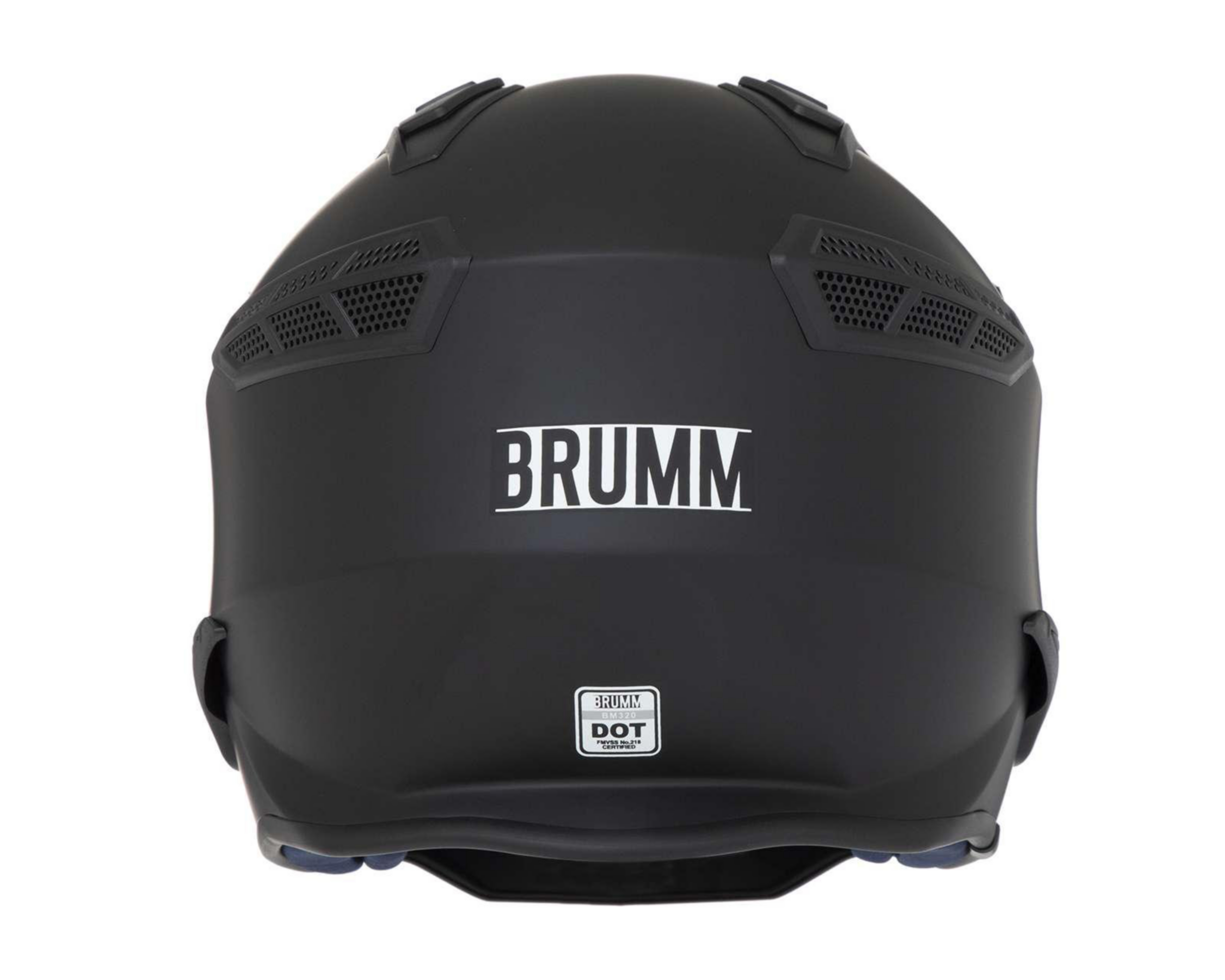 Foto 4 pulgar | Casco para Motociclista Brumm Mediano Doble Propósito Negro