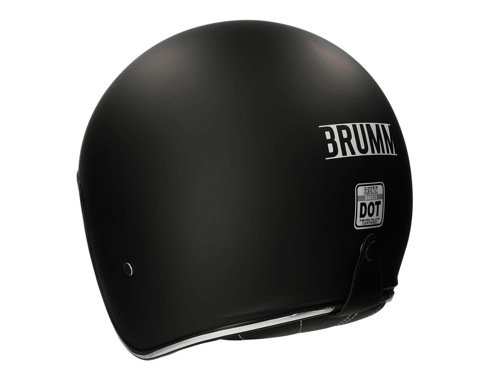 Foto 4 pulgar | Casco para Motociclista Brumm Extragrande Negro