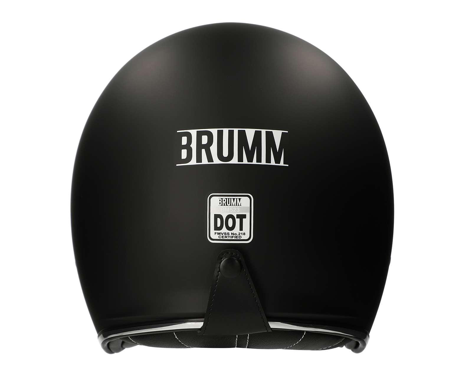 Foto 5 pulgar | Casco para Motociclista Brumm Extragrande Negro