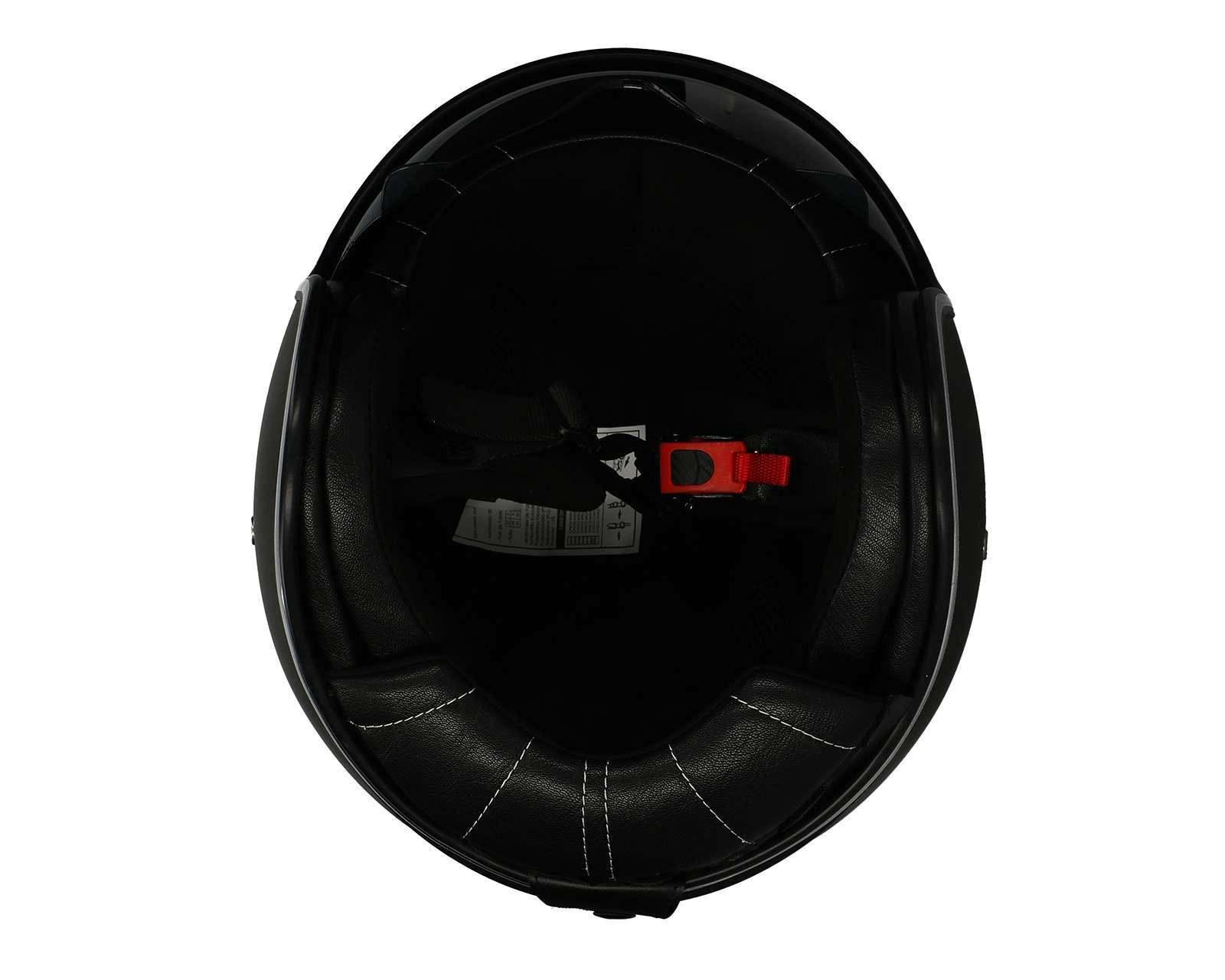 Foto 8 pulgar | Casco para Motociclista Brumm Extragrande Negro