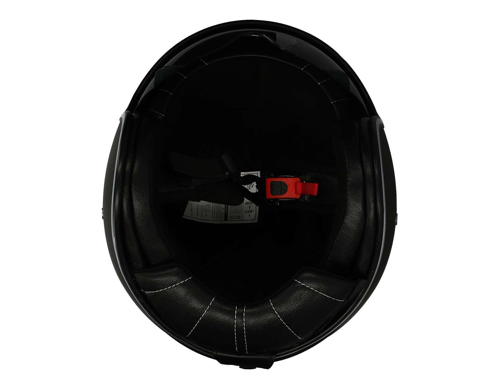 Foto 8 pulgar | Casco para Motociclista Brumm Grande Negro