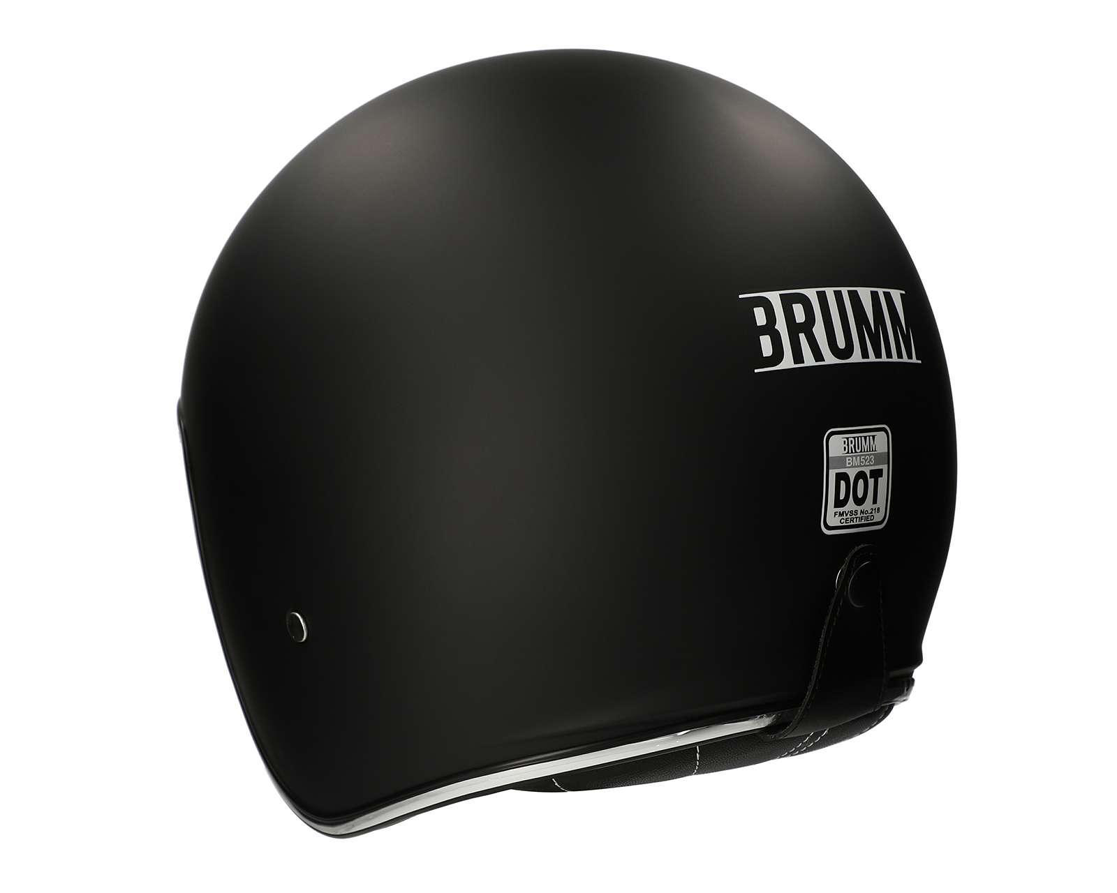 Foto 4 pulgar | Casco para Motociclista Brumm Mediano Negro