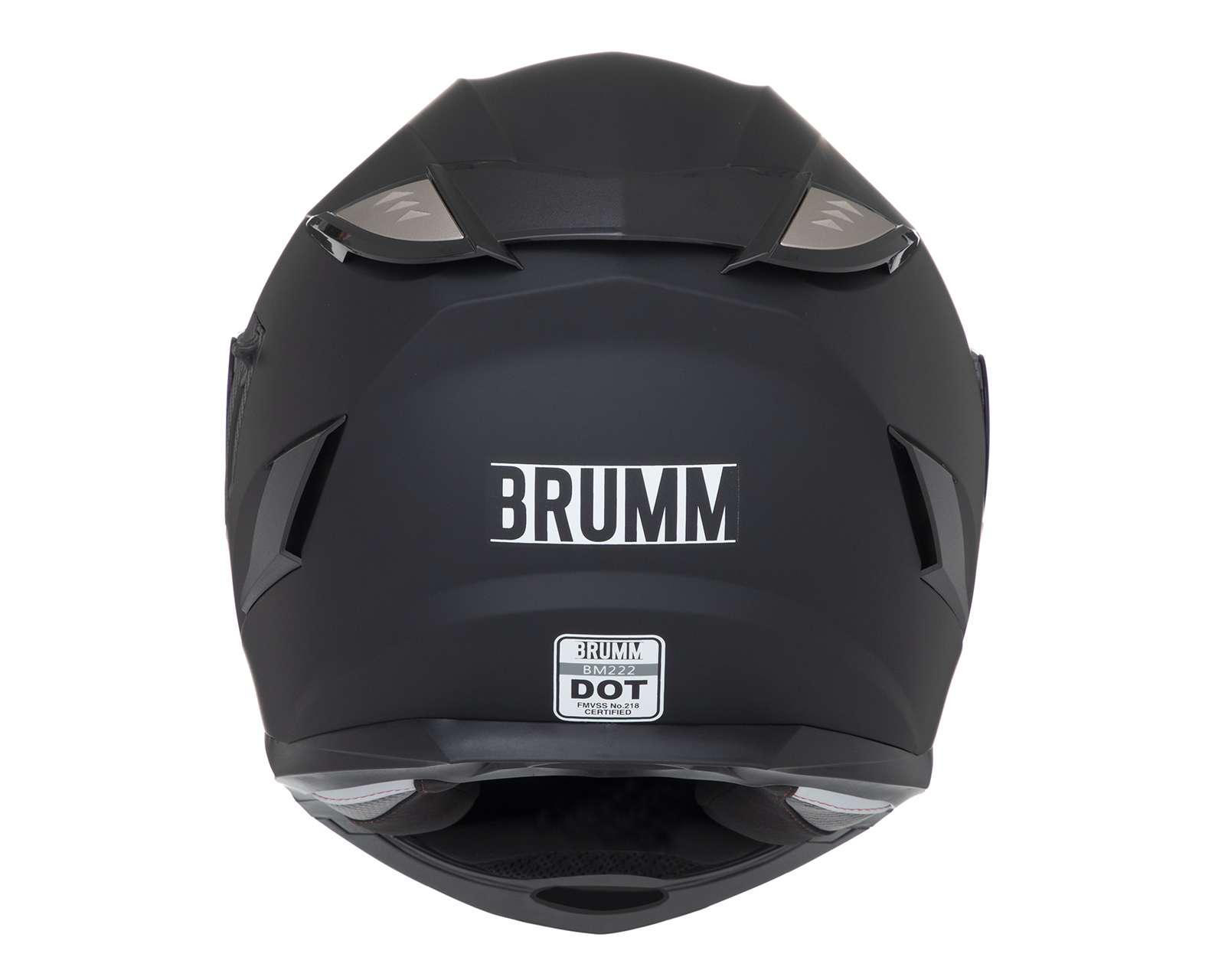 Foto 4 | Casco para Motociclista Brumm Extra Grande Negro